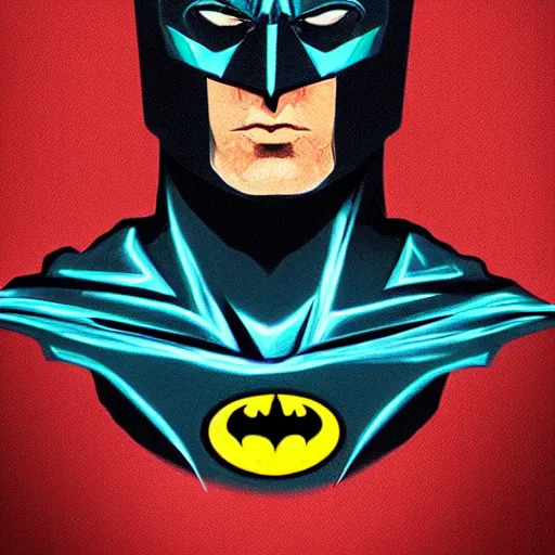 Prompt: portrait glow in the dark batman, intricate, photo real, elegant, highly detailed, centered, grungy, digital painting, artstation, concept art, smooth, sharp focus