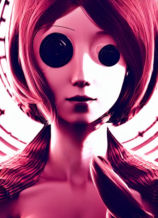 Prompt: highly detailed portrait of a hopeful pretty astronaut lady with a wavy blonde hair, by Bill Medcalf, 4k resolution, nier:automata inspired, bravely default inspired, vibrant but dreary but upflifting red, black and white color scheme!!! ((Space nebula background))