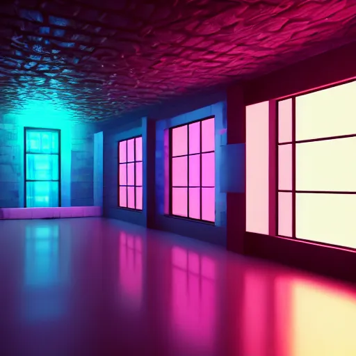 Image similar to cyberpunk funeral house, 4k, sad, neon lighting, night