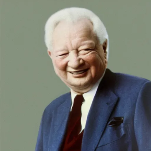 Prompt: dying photo of yeltsin, photo in color