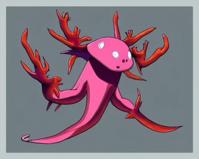 Image similar to axolotl themed final boss, rendered on a playstation 1