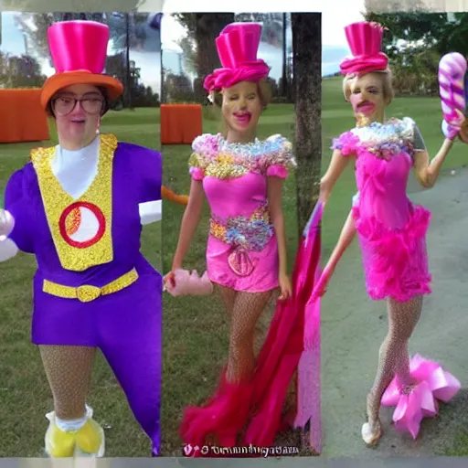 Image similar to fancy dress made with candy