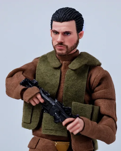 Prompt: twitch streamer adin ross as a action figure. highly detailed felt. hyper real photo. 4 k.