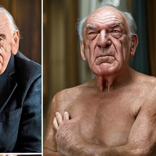 Prompt: Miloš Zeman as Hector Salamanca