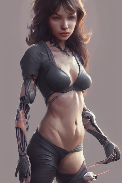 Image similar to cute woman, accurate anatomy, only two hands, highly detailed, digital painting, artstation, concept art, smooth, sharp focus, illustration, Unreal Engine 5, 8K, art by artgerm and greg rutkowski and edgar maxence