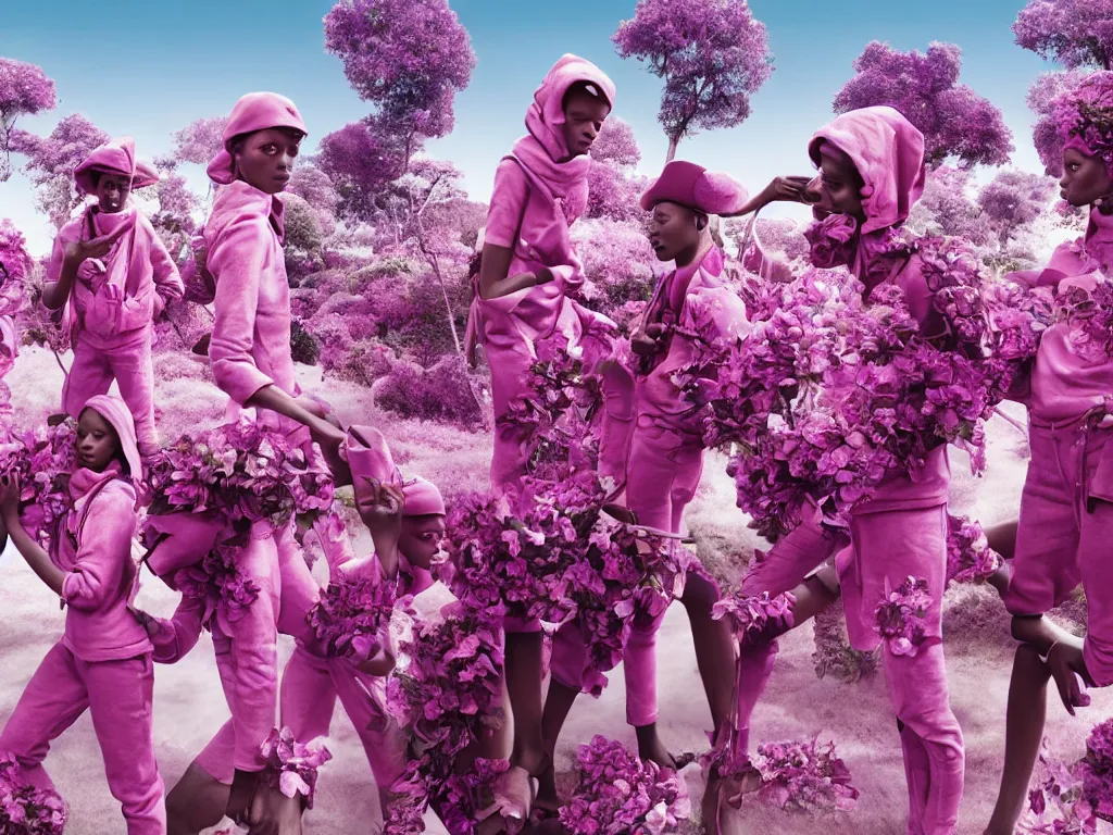 Image similar to fragrance advertising campaign by richard mosse