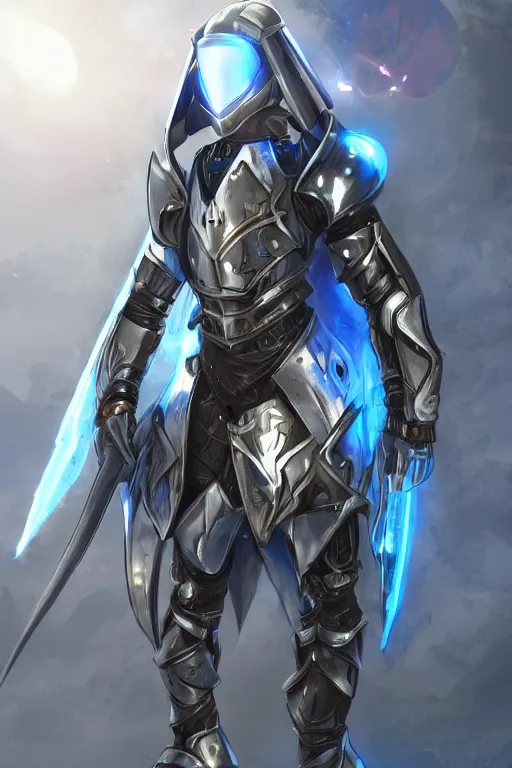 Image similar to helmet armor guardian destiny in witch queen illumination ray tracing hdr fanart arstation by sung choi robot ninja mask and eric pfeiffer and gabriel garza and casper konefal