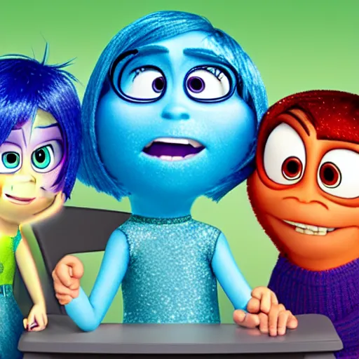 Image similar to inside out pixar animation persona, high quality cartoon