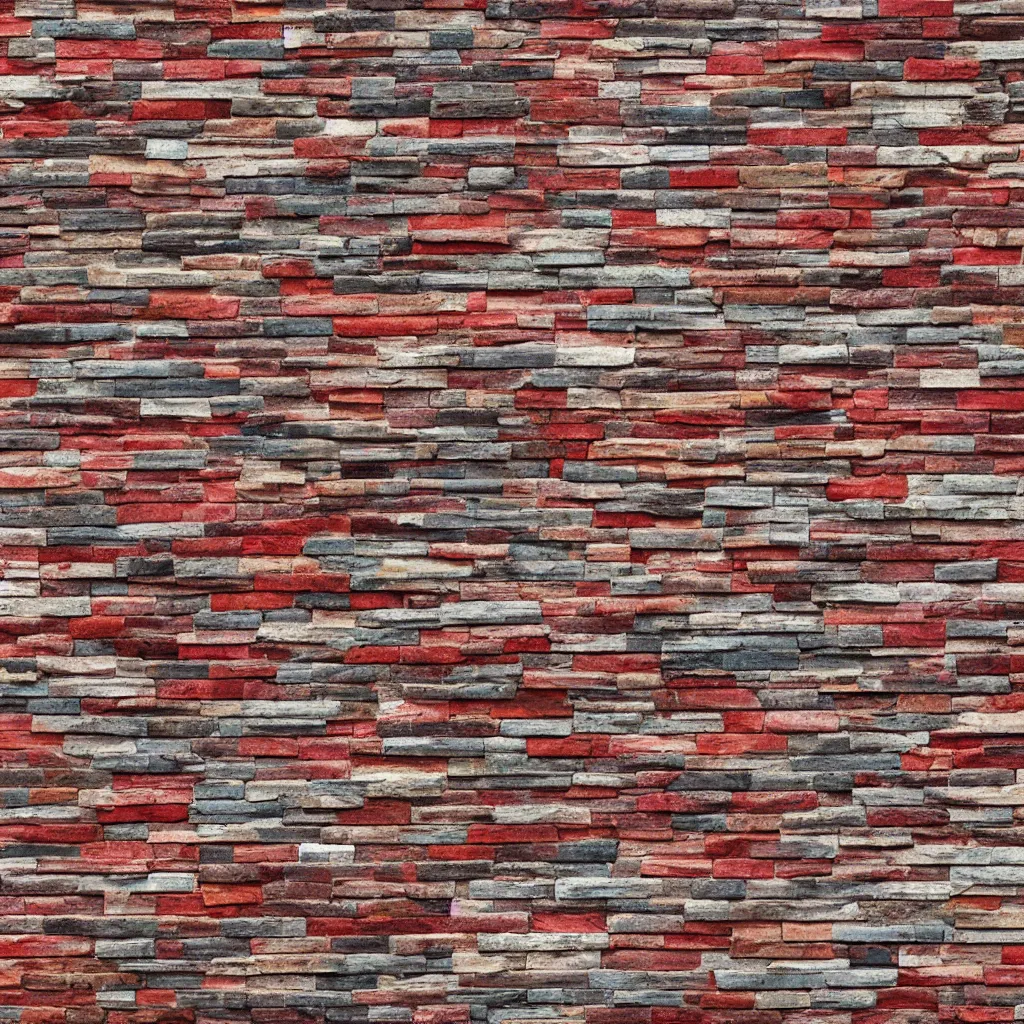 Prompt: plaid painted brick texture