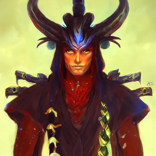 Image similar to anime portrait of a dragon as a shaman yedi using dark force to eliminate trump as an anime antagonist by Stanley Artgerm Lau, WLOP, Rossdraws, James Jean, Andrei Riabovitchev, Marc Simonetti, and Sakimichan, trending on artstation