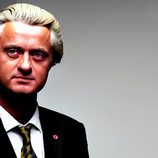 Prompt: photo portrait of Geert Wilders