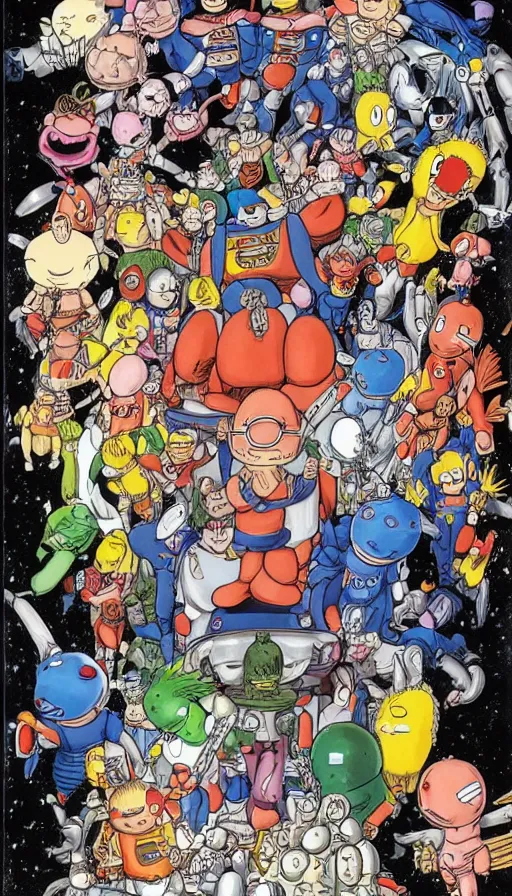 Image similar to The end of an organism, by Akira Toriyama