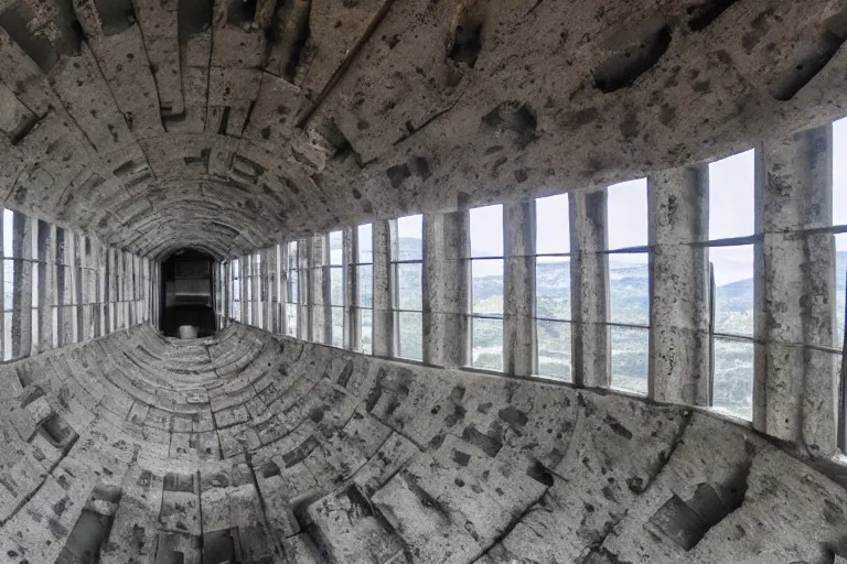 Prompt: inside of panopticon tower,