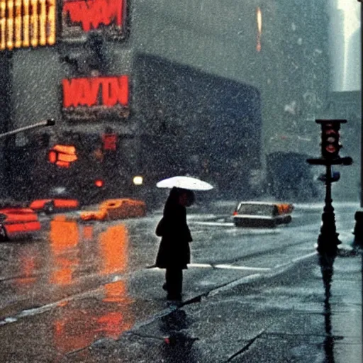 Image similar to rainy new York daydream by Ernst Haas