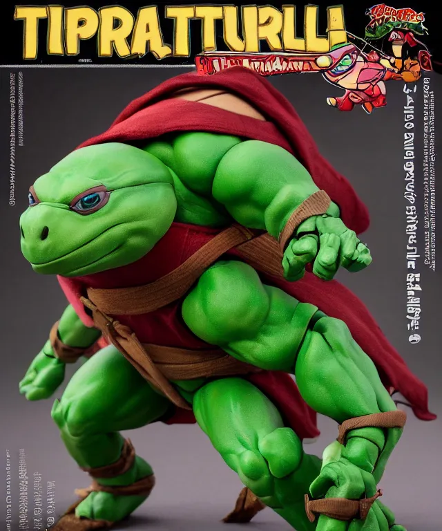 Image similar to packaging for a teenage mutant ninja turtle raphael hottoys toy