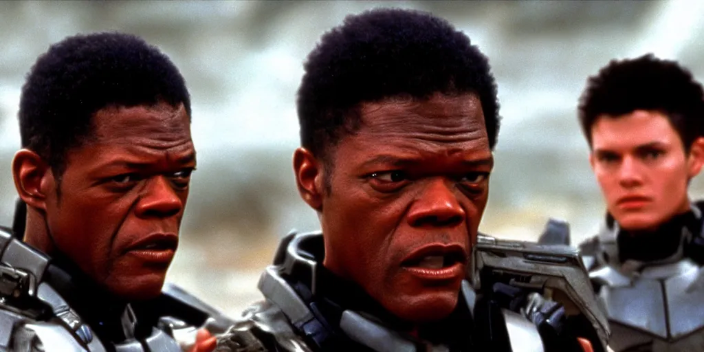 Image similar to samuel jackson in starship troopers