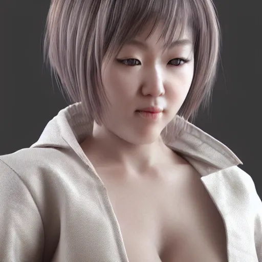 Image similar to japanese doll sculptures, realistic portraits, full body, unreal engine, 3 d, octane render, hd