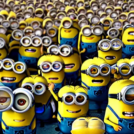 The minions from Despicable me applauding. Facing | Stable Diffusion ...