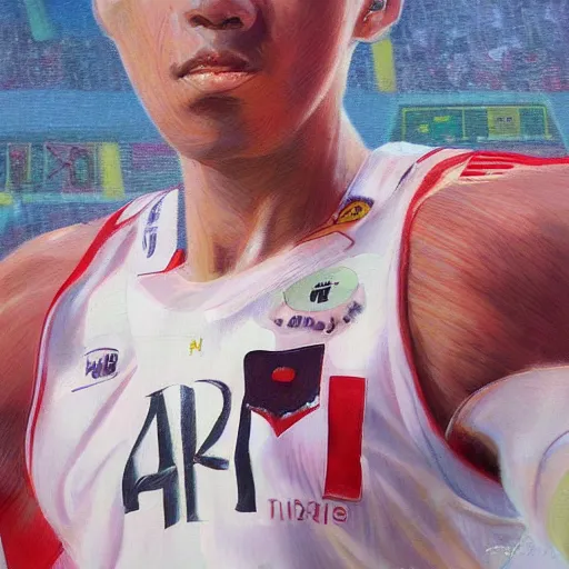 Image similar to a high detail portrait of kaf by makoto sinkai, by BUNBUN, in simple background, CLIP STADIO, mad painting