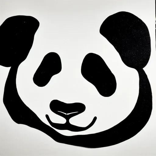 Image similar to panda by style roy lichtenstein