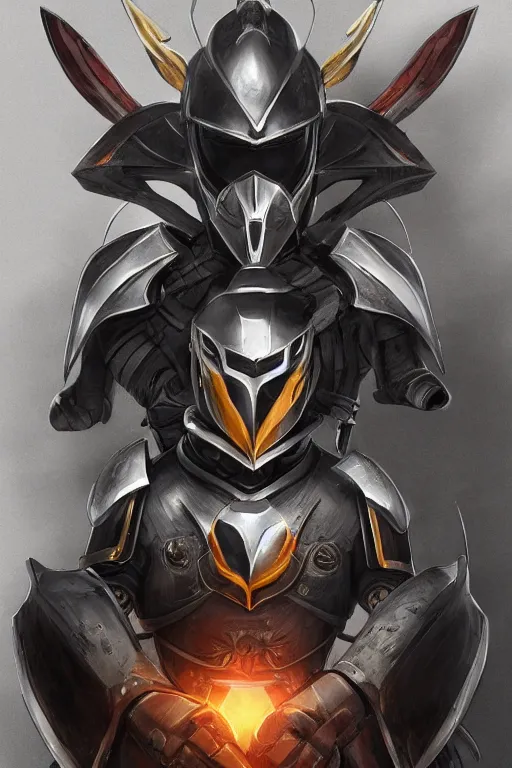 Image similar to helmet armor guardian destiny in witch queen illumination ray tracing hdr fanart arstation by sung choi robot ninja mask and eric pfeiffer and gabriel garza and casper konefal