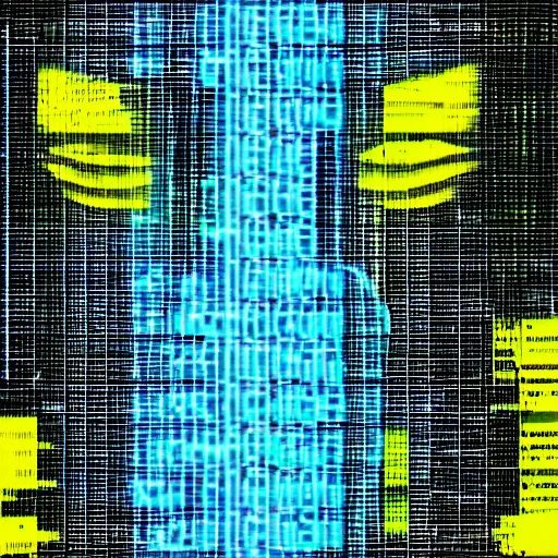 Image similar to glitch art of a hacker's mind shattering in cyberspace detailed realistic hd 8 k high resolution