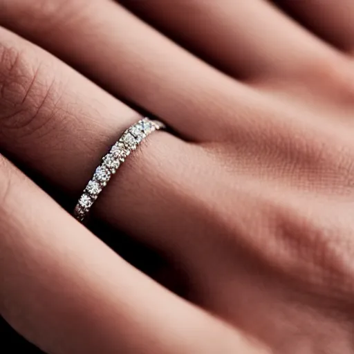 Image similar to gorgeous diamond ring, closeup photo, studio lighting