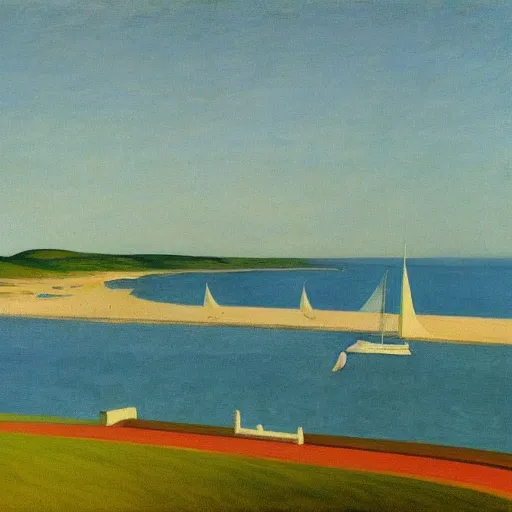 Image similar to the bay by Edward hopper