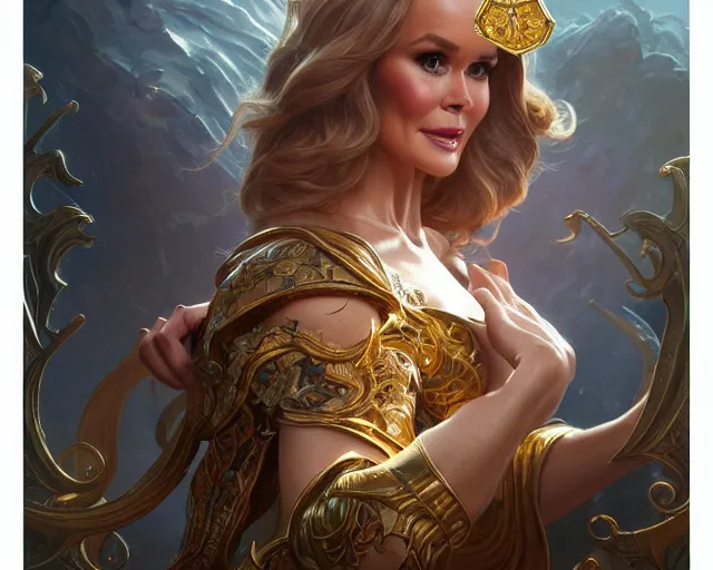 Image similar to product photography inspired by amanda holden, deep focus, d & d, fantasy, intricate, elegant, highly detailed, digital painting, artstation, concept art, matte, sharp focus, illustration, hearthstone, art by artgerm and greg rutkowski and alphonse mucha