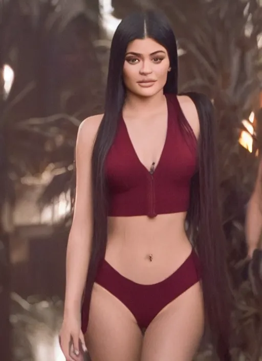 Image similar to film still of kylie Jenner in from dusk till dawn,