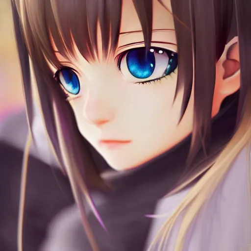 Prompt: nekopara fantastically detailed eyes cute girl portrait with cat ears modern anime style, made by Laica chrose, Mina Petrovic, WLOP!!!!!!!!!!!! modern trending professional digital art unreal Engine 4k 8k