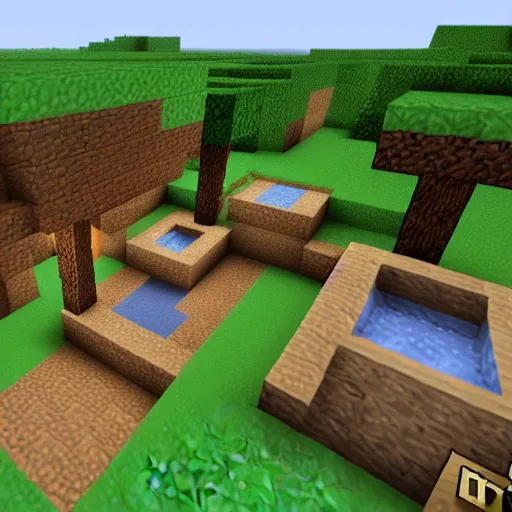 Image similar to Minecraft Village