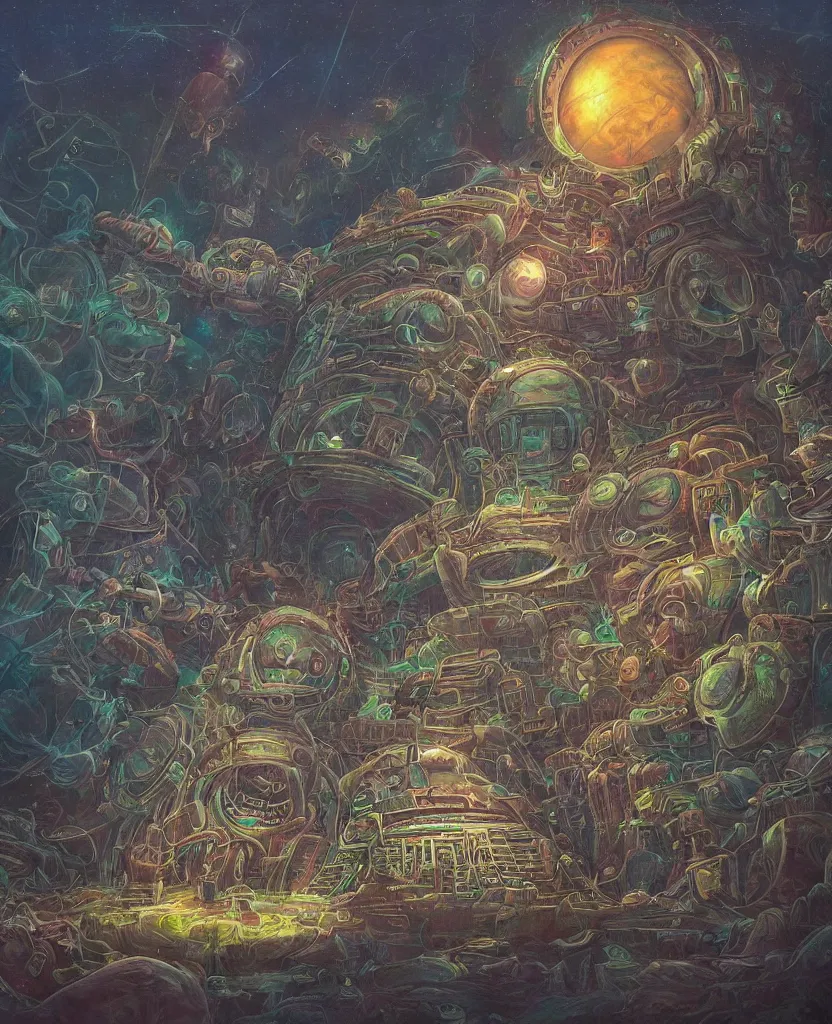 Prompt: beautiful painting by killian eng!!! technodrome! intimate path to unknown, stunning divine surreal, extremely detailed