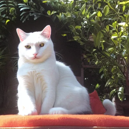 Prompt: a cat meditating in the style of buddha