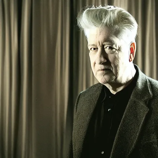 Image similar to “ promo photo of character from david lynch movie ”