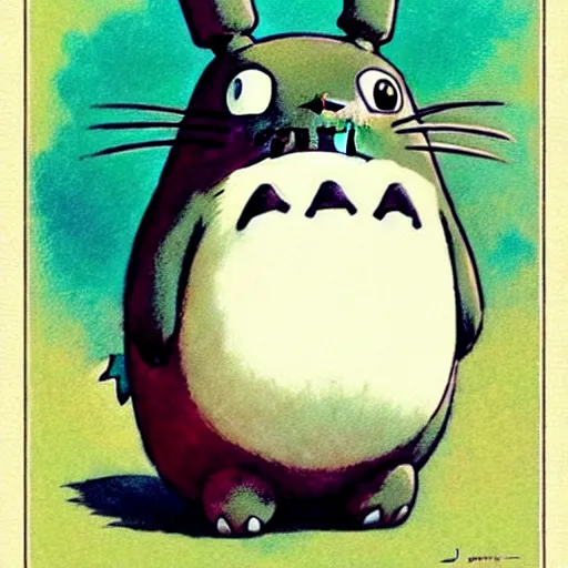 Image similar to ( ( ( ( ( totoro pokemon. muted colors. ) ) ) ) ) by jean - baptiste monge!!!!!!!!!!!!!!!!!!!!!!!!!!!