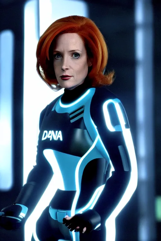 Image similar to dana scully in tron : evolution ( 2 0 1 0 )