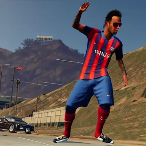 Image similar to neymar in gta v