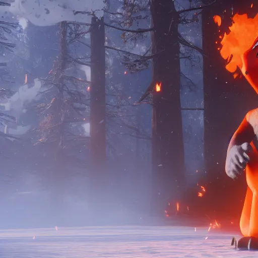 Image similar to Film still of Charizard, from Red Dead Redemption 2 (2018 video game)