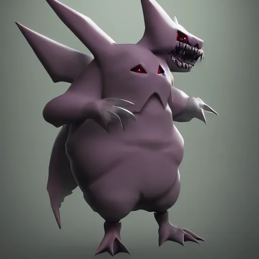 pokemon gengar, digital art, arstation, Stable Diffusion