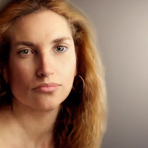 Image similar to amazing portrait of karla lane, 1 0 0 mm, natural lighting, hyper realistic