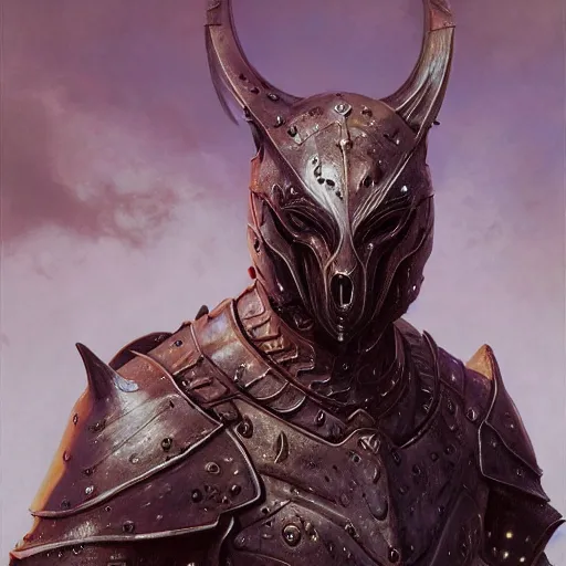 Image similar to daedric armor, realistic face anthropomorphic wolf, realistic visible face, in daedric armor, stuning 3 d render, masterpiece, glowing aura, by donato giancola and greg rutkowski and wayne barlow and zdzisław beksinski