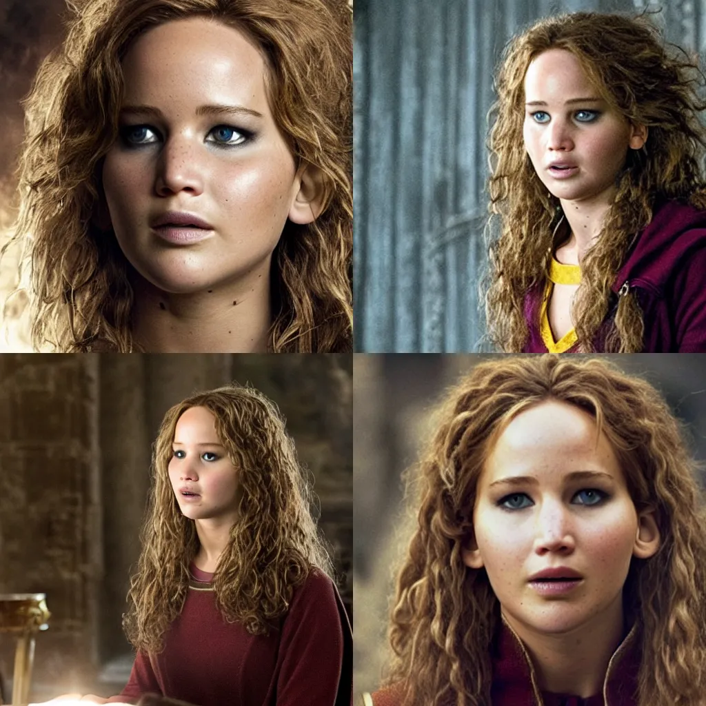 jennifer lawrence as hermione | Stable Diffusion | OpenArt