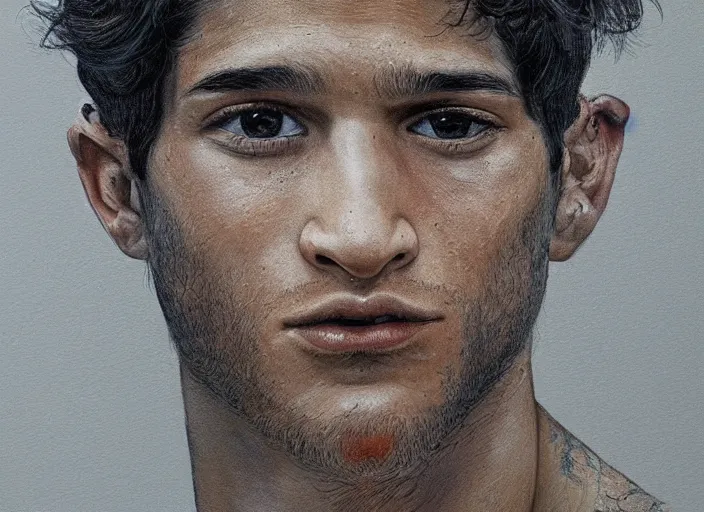 Image similar to a highly detailed terrifying portrait of tyler posey, james gurney, james jean