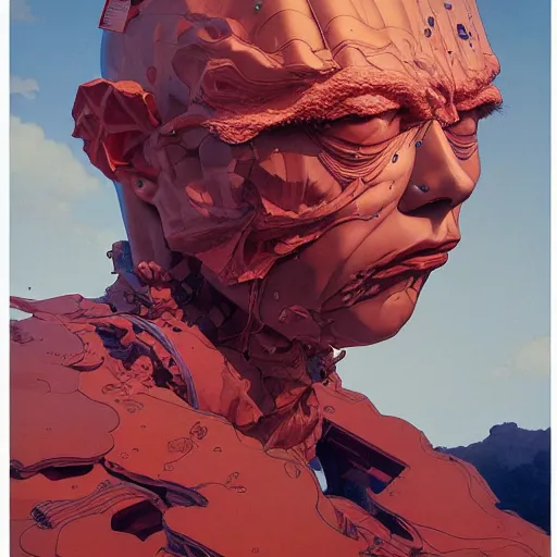 Image similar to prompt : monumental portrait soft light painted by james jean and katsuhiro otomo and erik jones, inspired by akira anime, smooth face feature, intricate oil painting, high detail illustration, sharp high detail, manga and anime 1 9 9 9