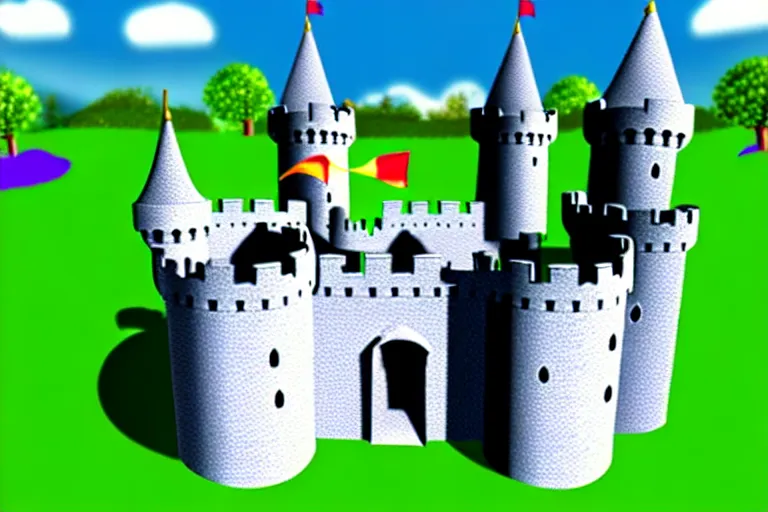 Image similar to a completed castle