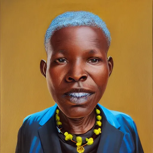 Image similar to a painting of a round face, XXL, Loving, caring, generous, ever-present, humble, wise elder from Kenya in a suit by Kehinde Wiley . Fatherly/daddy, focused, loving, leader, relaxed,. ethereal lights, details, smooth, sharp focus, illustration, realistic, cinematic, artstation, award winning, rgb , unreal engine, octane render, cinematic light, macro, depth of field, blur, red light and clouds from the back, highly detailed epic cinematic concept art CG render made in Maya, Blender and Photoshop, octane render, excellent composition, dynamic dramatic cinematic lighting, aesthetic, very inspirational, arthouse.