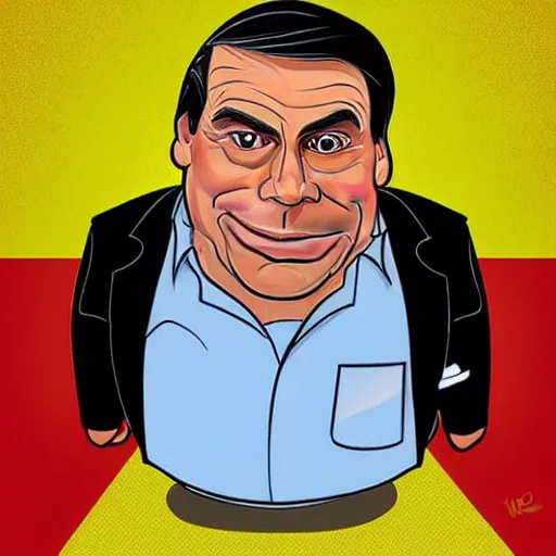 jair bolsonaro caricature realism, in the style of al | Stable ...