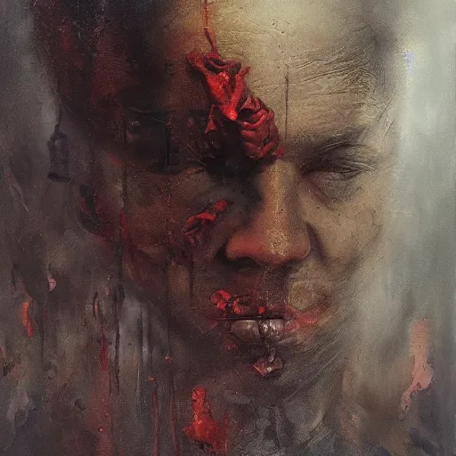 Image similar to this is hell, oil painting by tomasz jedruszek