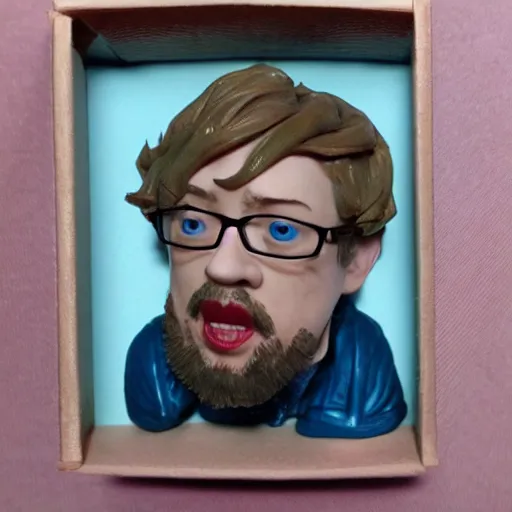 Image similar to a portrait of sam hyde, highly detailed, in the style of funko pop